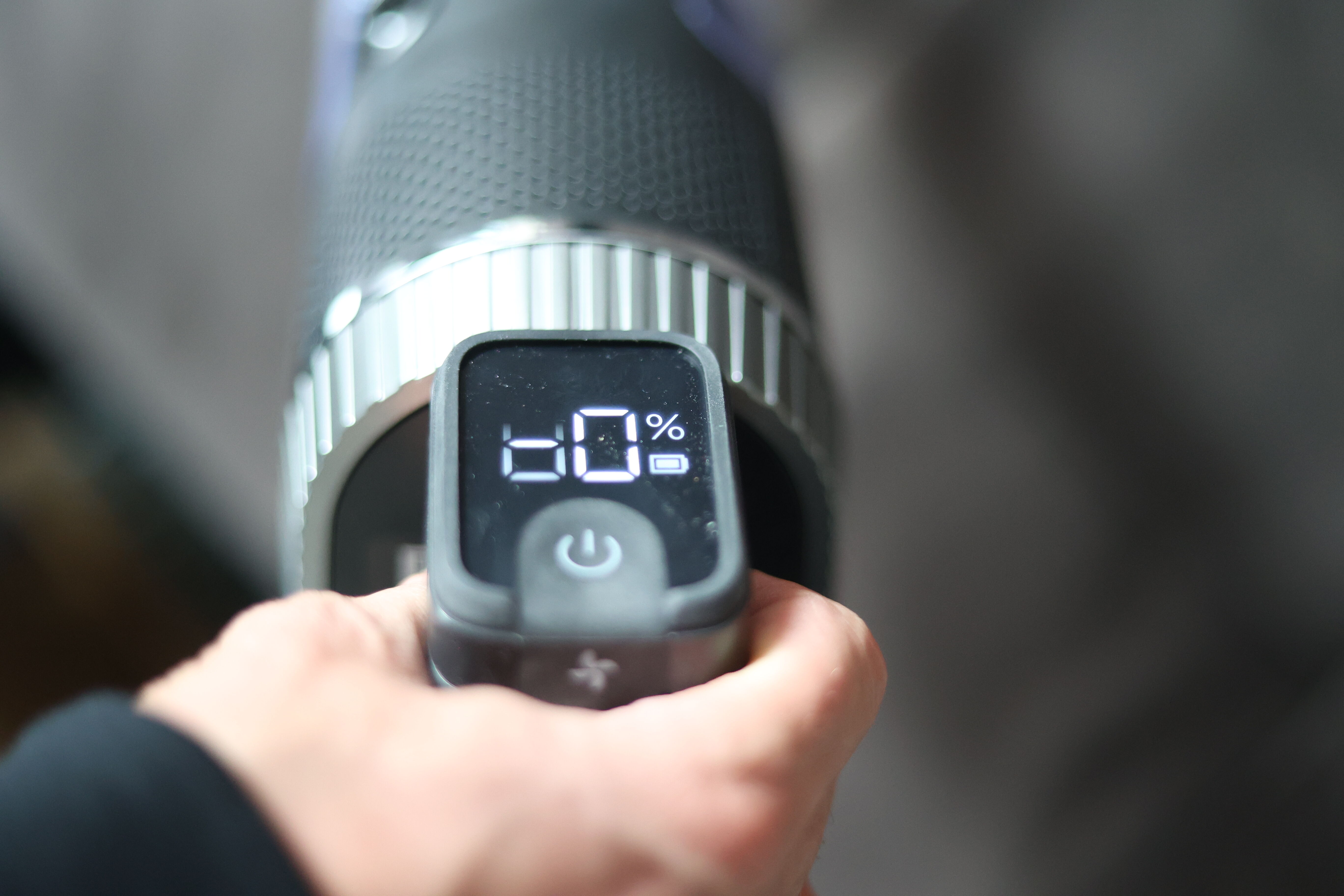 Small, simple display of the Shark Stratos.